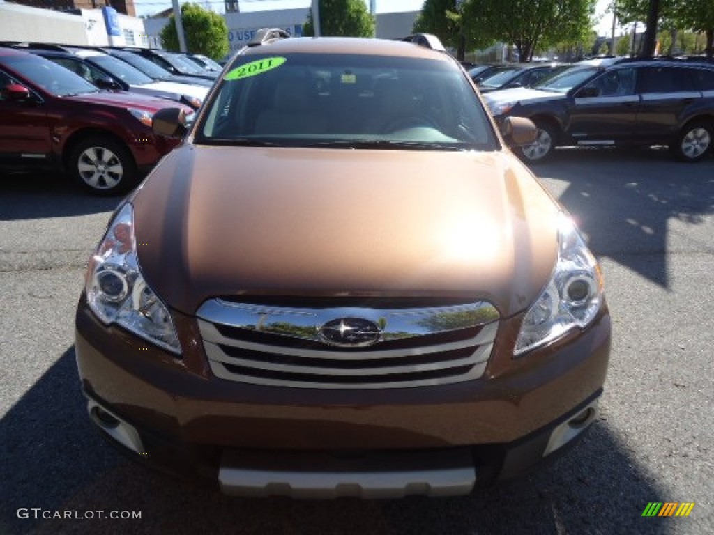 2011 Outback 2.5i Limited Wagon - Caramel Bronze Pearl / Warm Ivory photo #3
