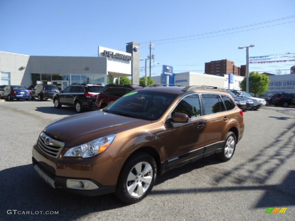 2011 Outback 2.5i Limited Wagon - Caramel Bronze Pearl / Warm Ivory photo #48
