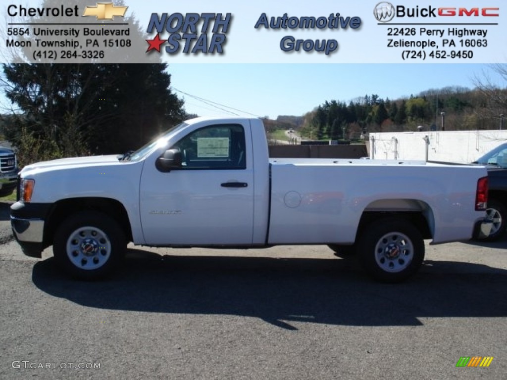 2012 Sierra 1500 Regular Cab - Summit White / Dark Titanium photo #1