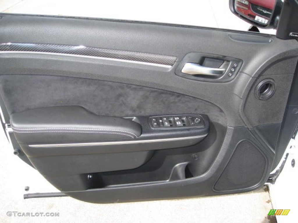 2012 Chrysler 300 SRT8 Black Door Panel Photo #63540677