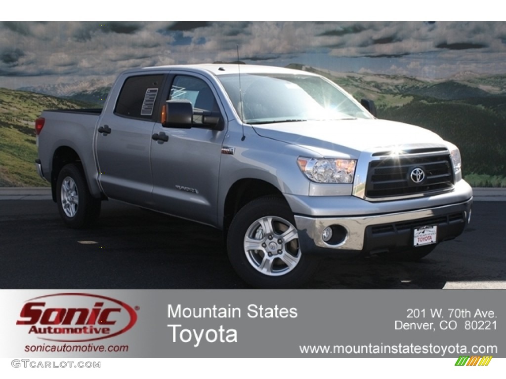 2012 Tundra CrewMax 4x4 - Silver Sky Metallic / Black photo #1