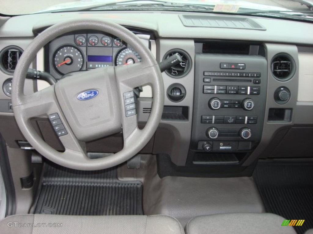 2010 F150 STX SuperCab - Ingot Silver Metallic / Medium Stone photo #12