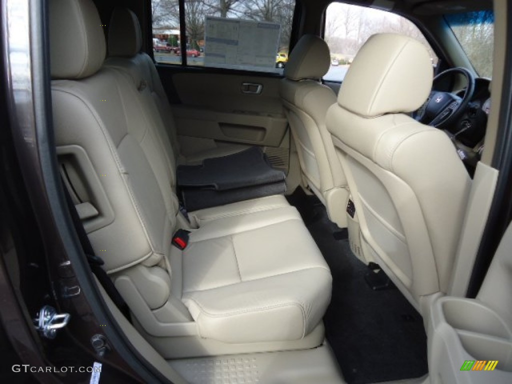 Beige Interior 2012 Honda Pilot Touring 4WD Photo #63543648