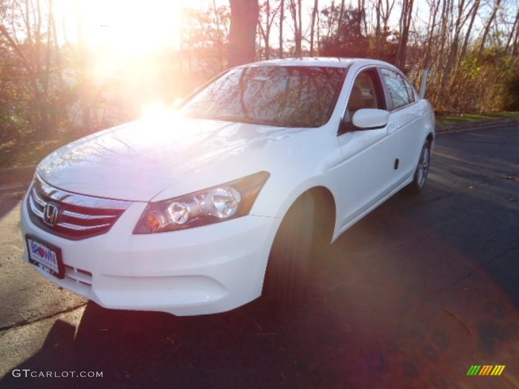 2012 Accord EX-L Coupe - Taffeta White / Ivory photo #3