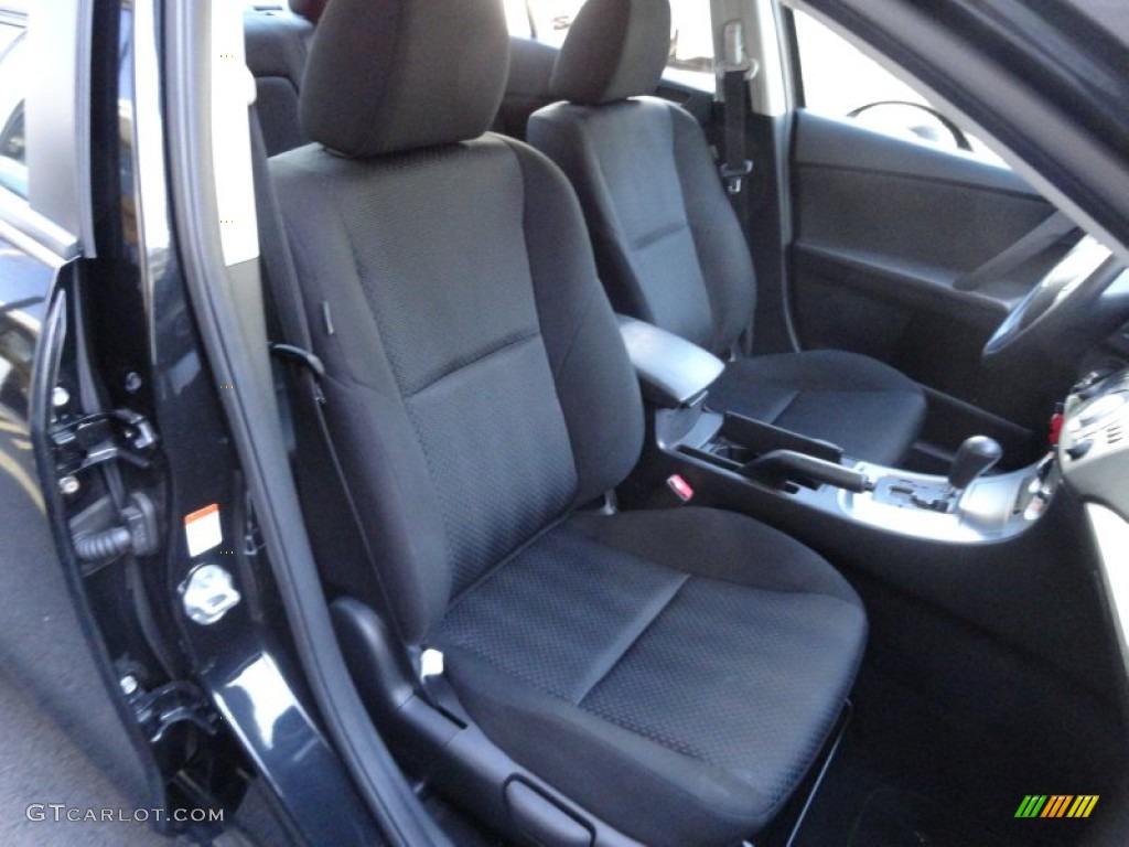 2010 MAZDA3 i Touring 4 Door - Black Mica / Black photo #11