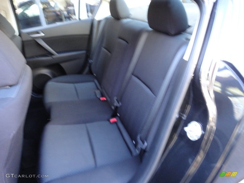 2010 MAZDA3 i Touring 4 Door - Black Mica / Black photo #16
