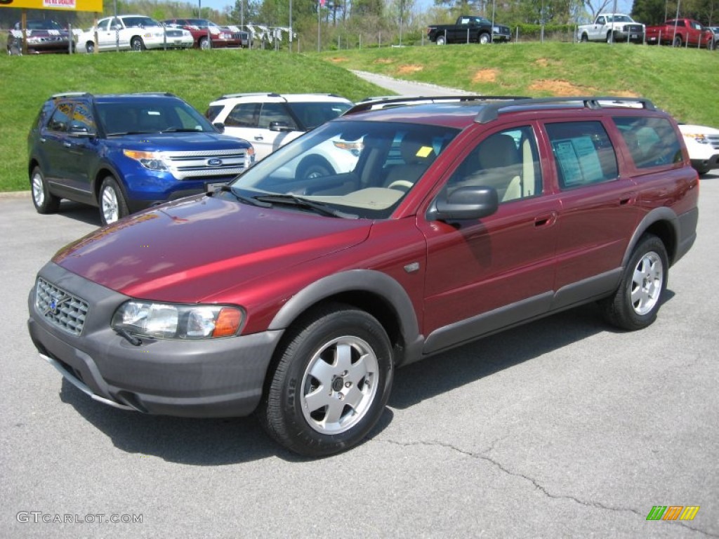 2003 XC70 AWD - Ruby Red Metallic / Beige/Light Sand photo #2