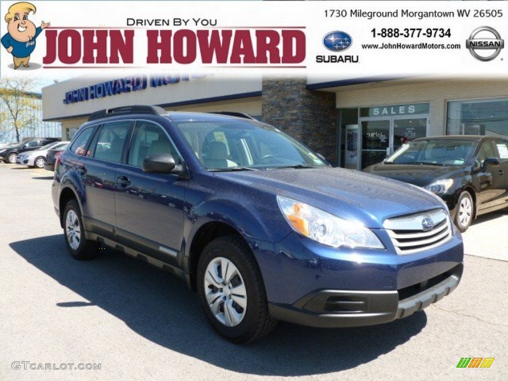 2011 Outback 2.5i Wagon - Azurite Blue Pearl / Warm Ivory photo #1