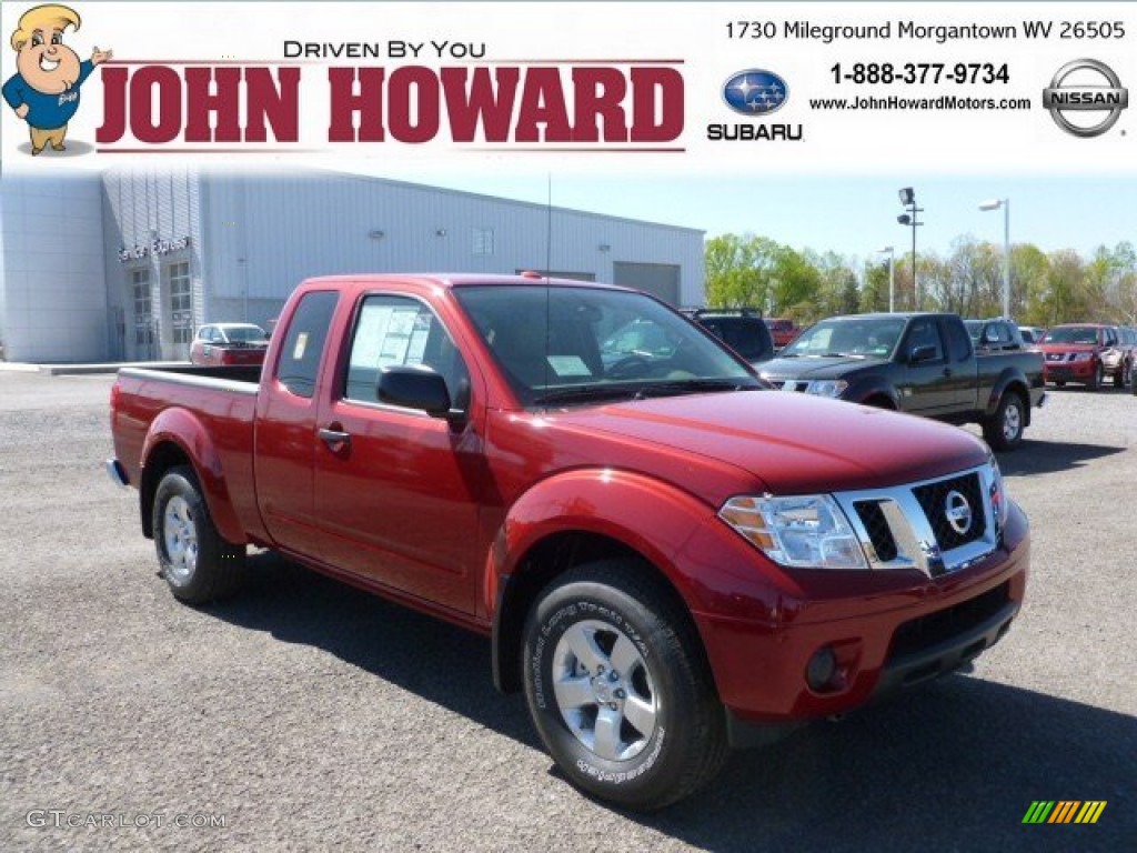 2012 Frontier SV V6 King Cab 4x4 - Red Brick / Beige photo #1