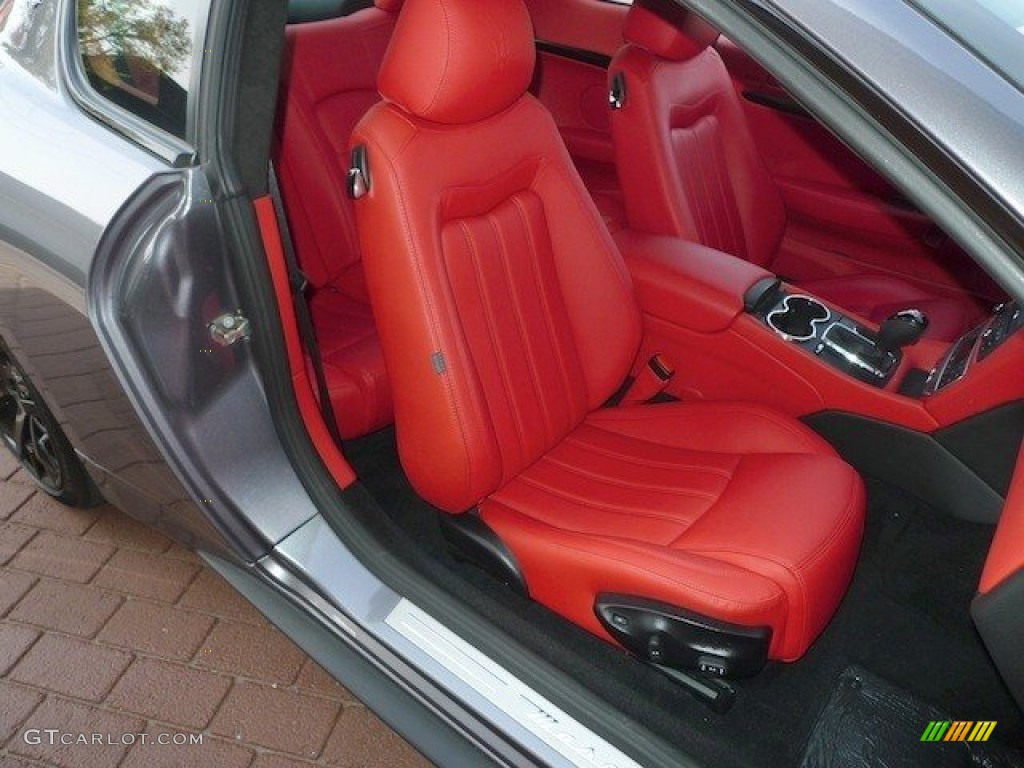 2011 GranTurismo S Automatic - Grigio Alfieri (Grey) / Rosso Corallo photo #30