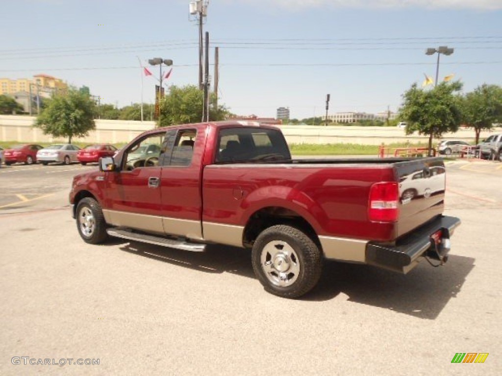 2004 F150 XLT SuperCab - Toreador Red Metallic / Tan photo #5