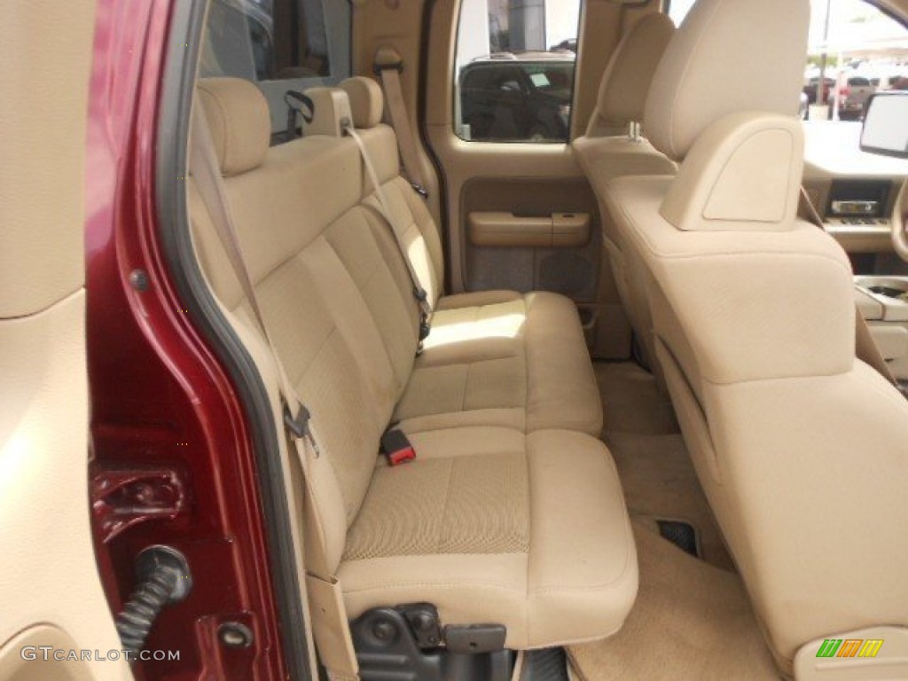 2004 F150 XLT SuperCab - Toreador Red Metallic / Tan photo #16