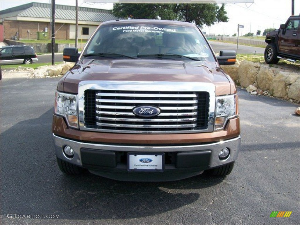 2011 F150 XLT SuperCrew - Golden Bronze Metallic / Pale Adobe photo #17