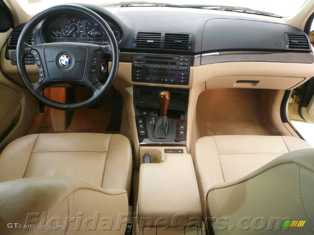 2000 3 Series 323i Sedan - Light Yellow Metallic / Sand photo #16