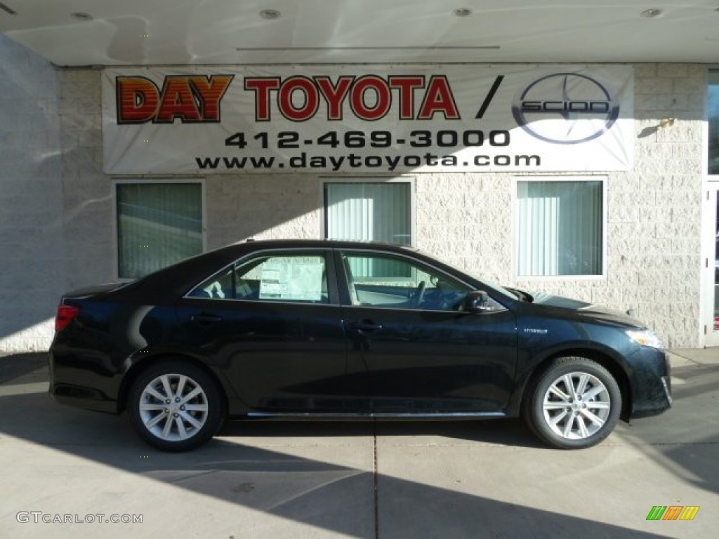 2012 Camry Hybrid XLE - Cosmic Gray Mica / Ash photo #1