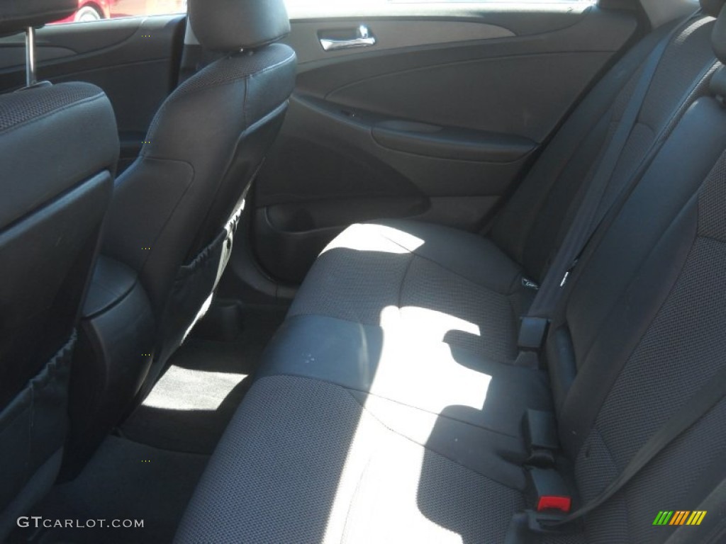 2011 Sonata SE 2.0T - Midnight Black / Black photo #13