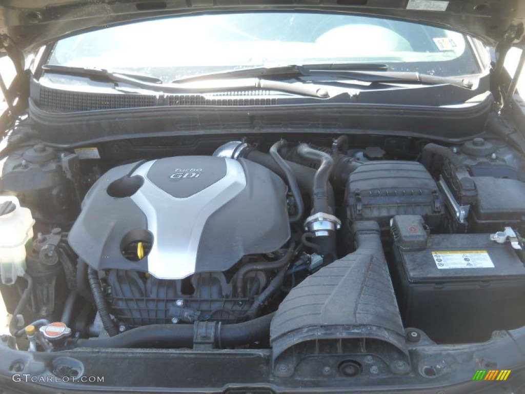 2011 Sonata SE 2.0T - Midnight Black / Black photo #15