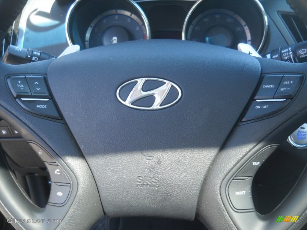 2011 Sonata SE 2.0T - Midnight Black / Black photo #19