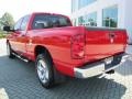 2008 Flame Red Dodge Ram 1500 Laramie Quad Cab  photo #3