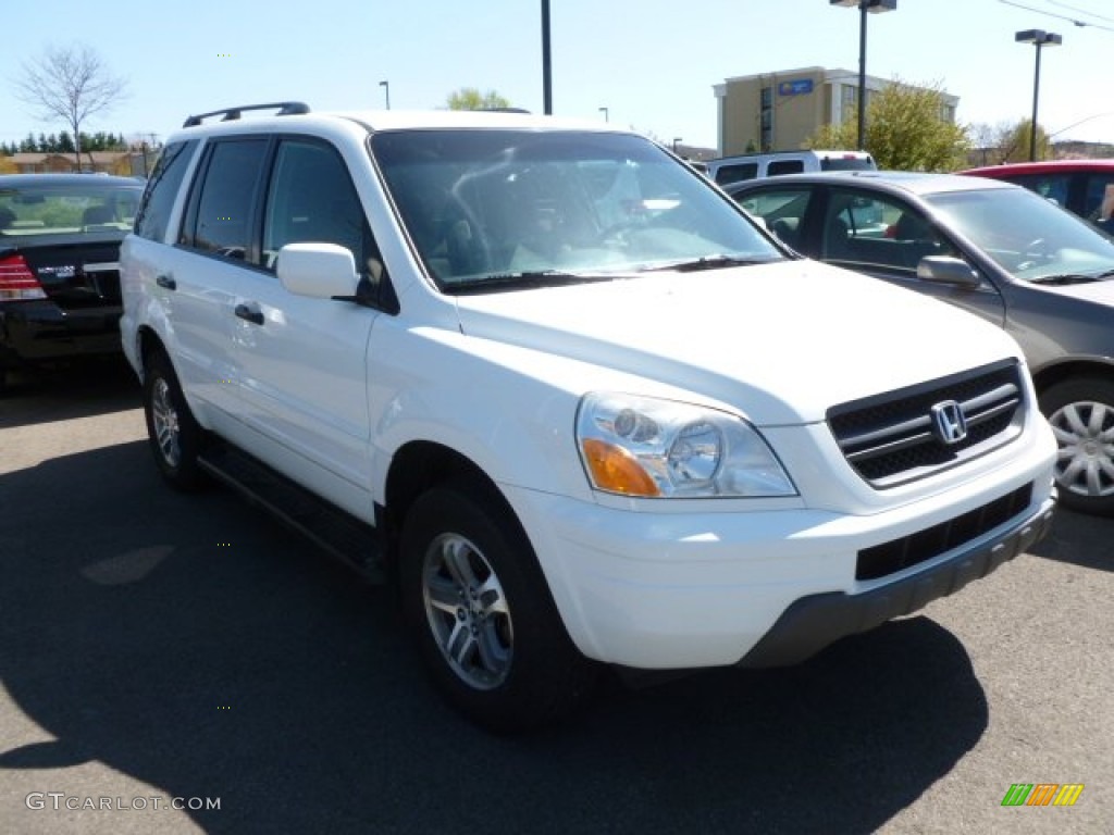 2005 Pilot EX 4WD - Taffeta White / Gray photo #1