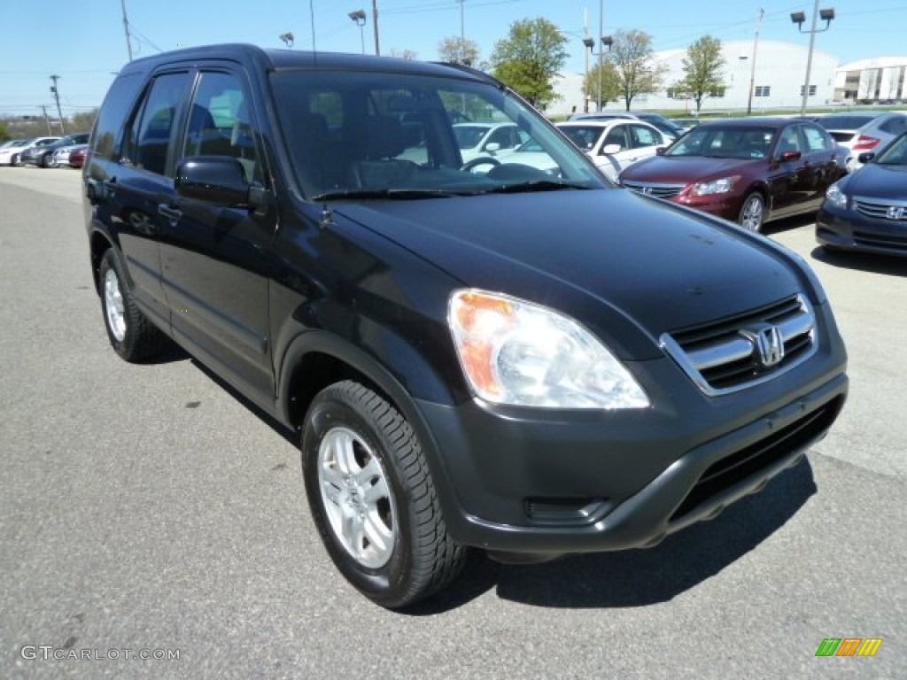 2003 CR-V EX 4WD - Nighthawk Black Pearl / Black photo #7