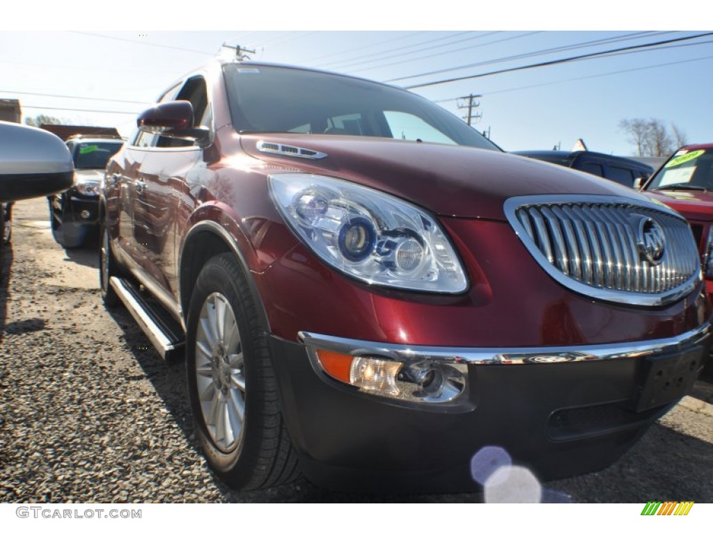 2010 Enclave CXL AWD - Red Jewel Tintcoat / Cashmere/Cocoa photo #4