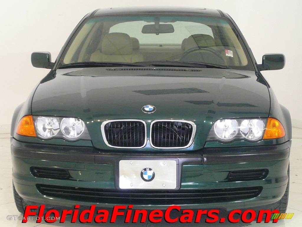 2000 3 Series 323i Sedan - Fern Green Metallic / Sand photo #5