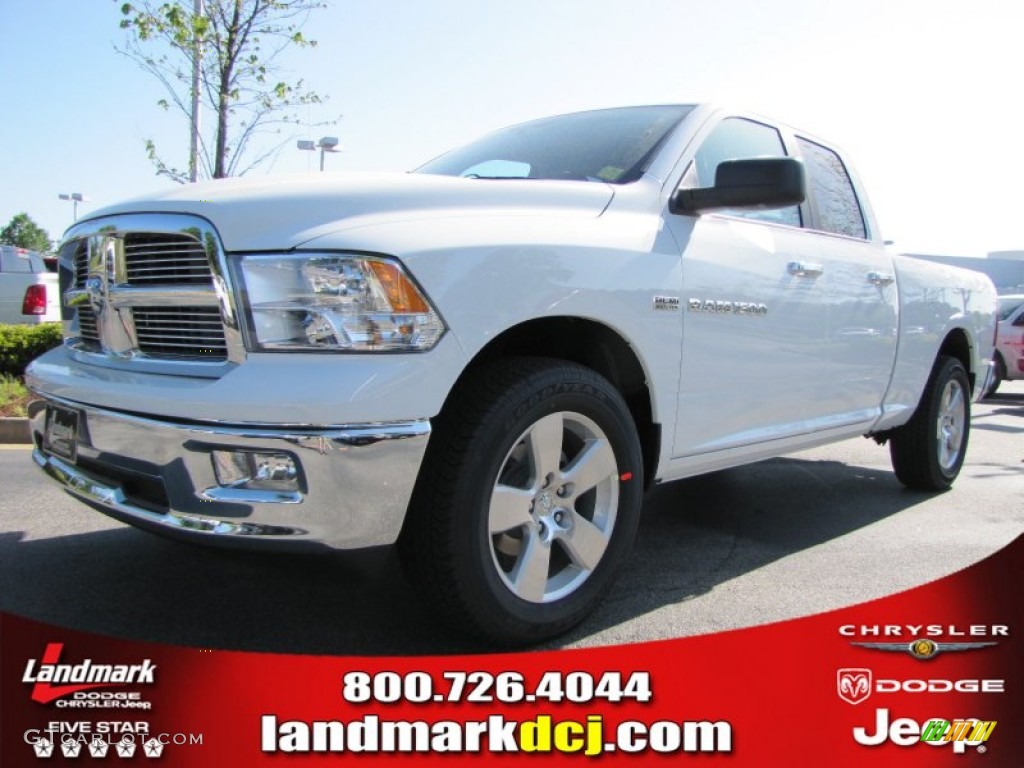 2012 Ram 1500 Big Horn Quad Cab - Bright White / Dark Slate Gray/Medium Graystone photo #1