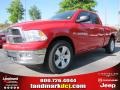 2012 Flame Red Dodge Ram 1500 Big Horn Quad Cab  photo #1