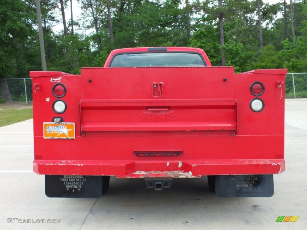 2007 F350 Super Duty XL SuperCab Utility Truck - Red / Medium Flint photo #5