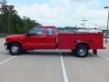 2007 Red Ford F350 Super Duty XL SuperCab Utility Truck  photo #7