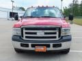 2007 Red Ford F350 Super Duty XL SuperCab Utility Truck  photo #9