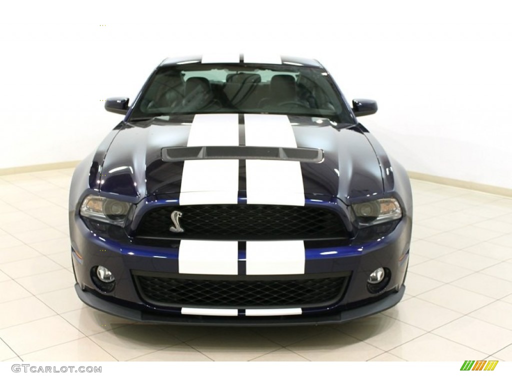 2012 Mustang Shelby GT500 Coupe - Kona Blue Metallic / Charcoal Black/White photo #3