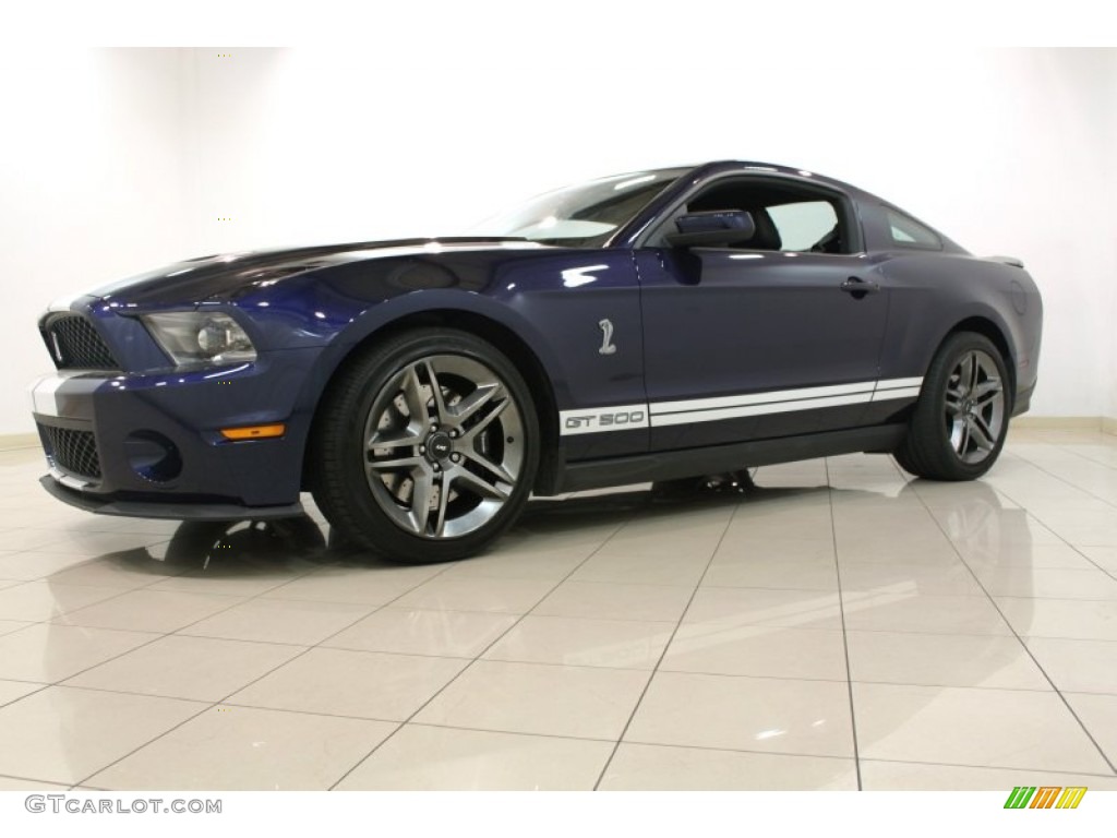 2012 Mustang Shelby GT500 Coupe - Kona Blue Metallic / Charcoal Black/White photo #6