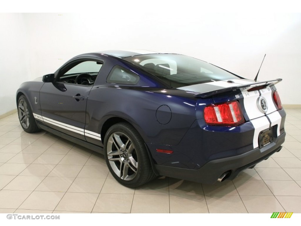 2012 Mustang Shelby GT500 Coupe - Kona Blue Metallic / Charcoal Black/White photo #8