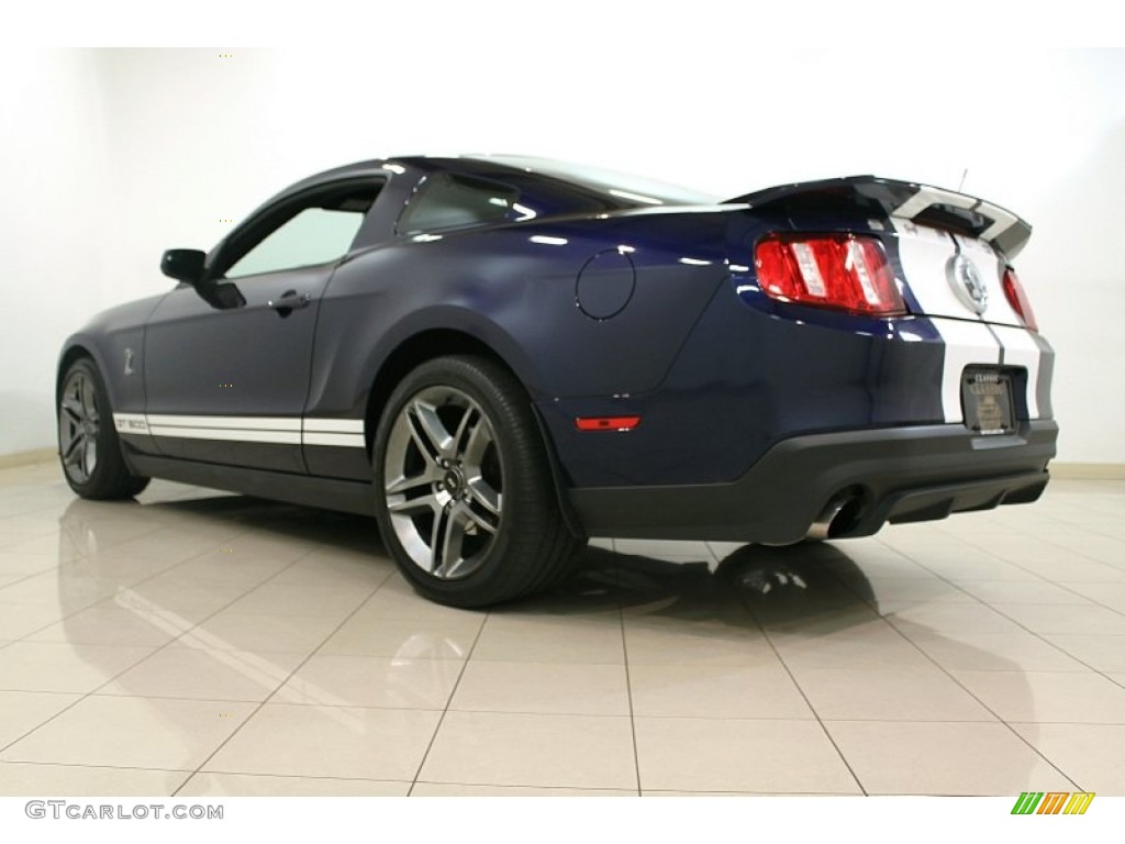 2012 Mustang Shelby GT500 Coupe - Kona Blue Metallic / Charcoal Black/White photo #9
