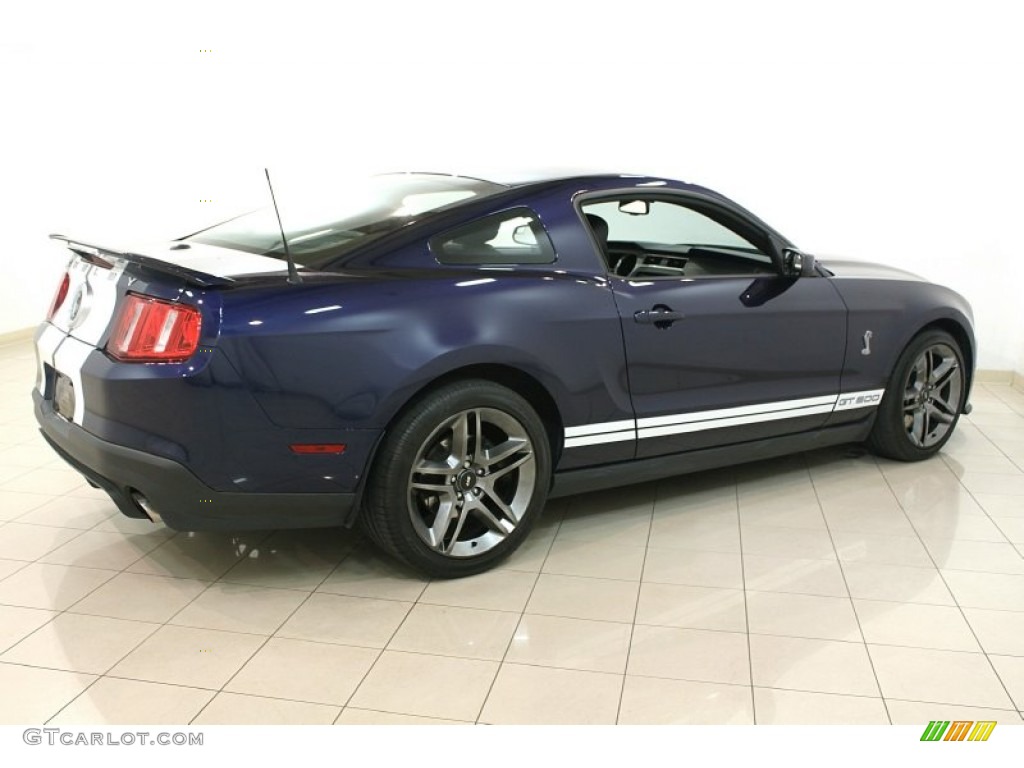 2012 Mustang Shelby GT500 Coupe - Kona Blue Metallic / Charcoal Black/White photo #13