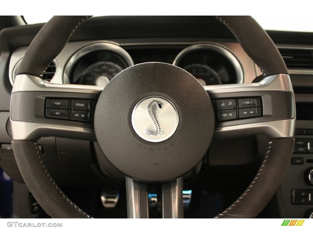 2012 Mustang Shelby GT500 Coupe - Kona Blue Metallic / Charcoal Black/White photo #21