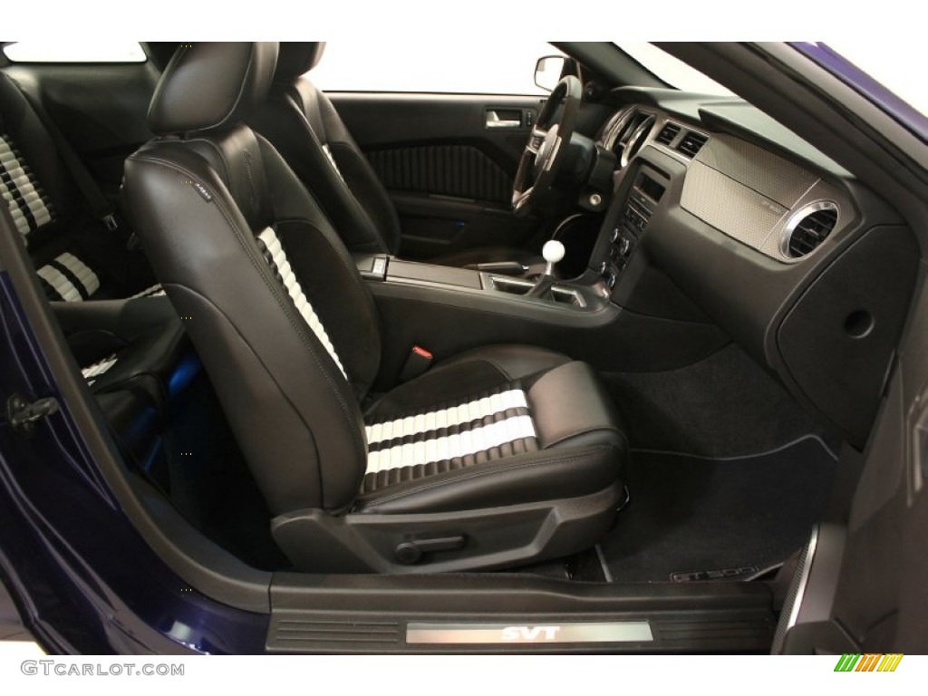 2012 Mustang Shelby GT500 Coupe - Kona Blue Metallic / Charcoal Black/White photo #32