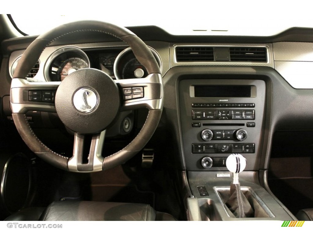 2012 Mustang Shelby GT500 Coupe - Kona Blue Metallic / Charcoal Black/White photo #36