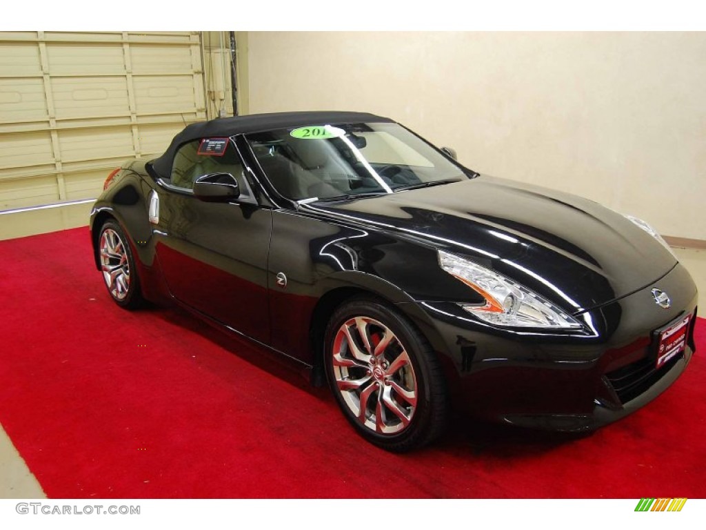2011 370Z Touring Roadster - Magnetic Black / Gray photo #1