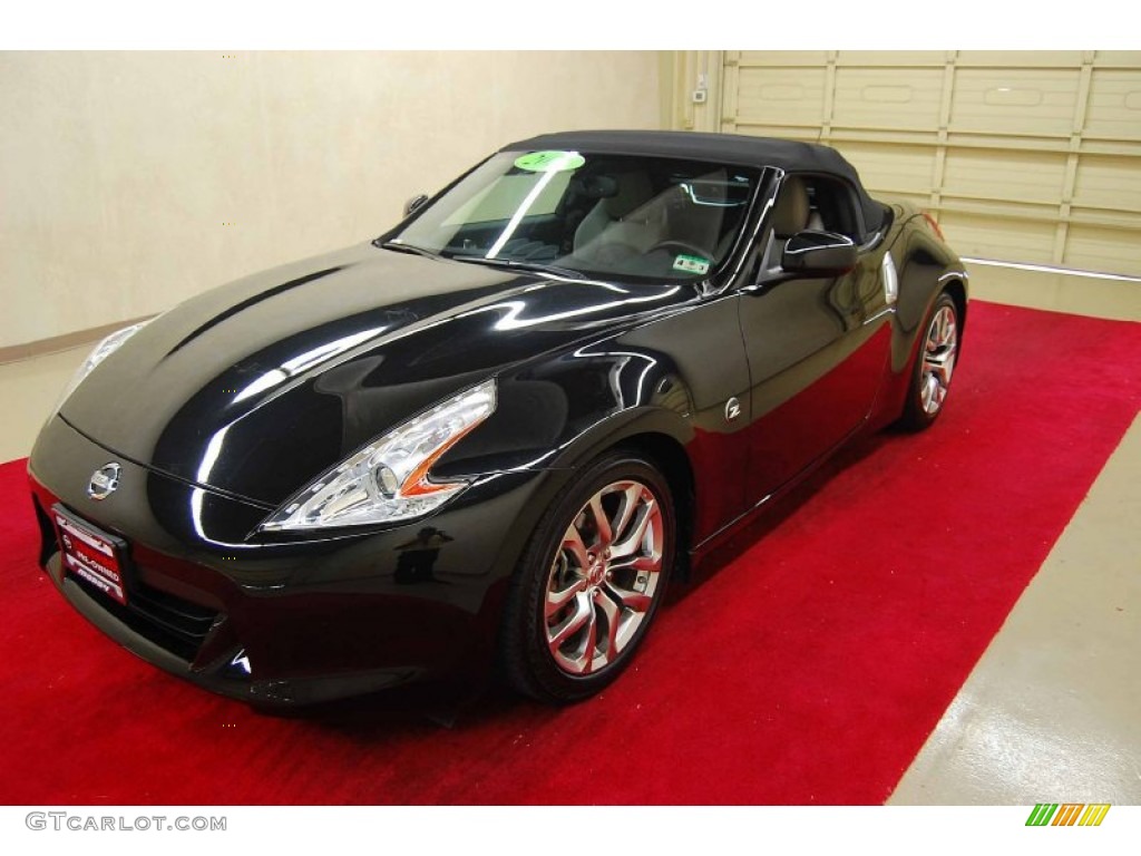 2011 370Z Touring Roadster - Magnetic Black / Gray photo #3