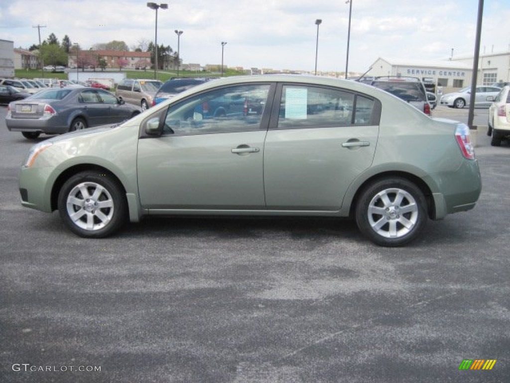 2007 Sentra 2.0 S - Metallic Jade / Beige photo #1