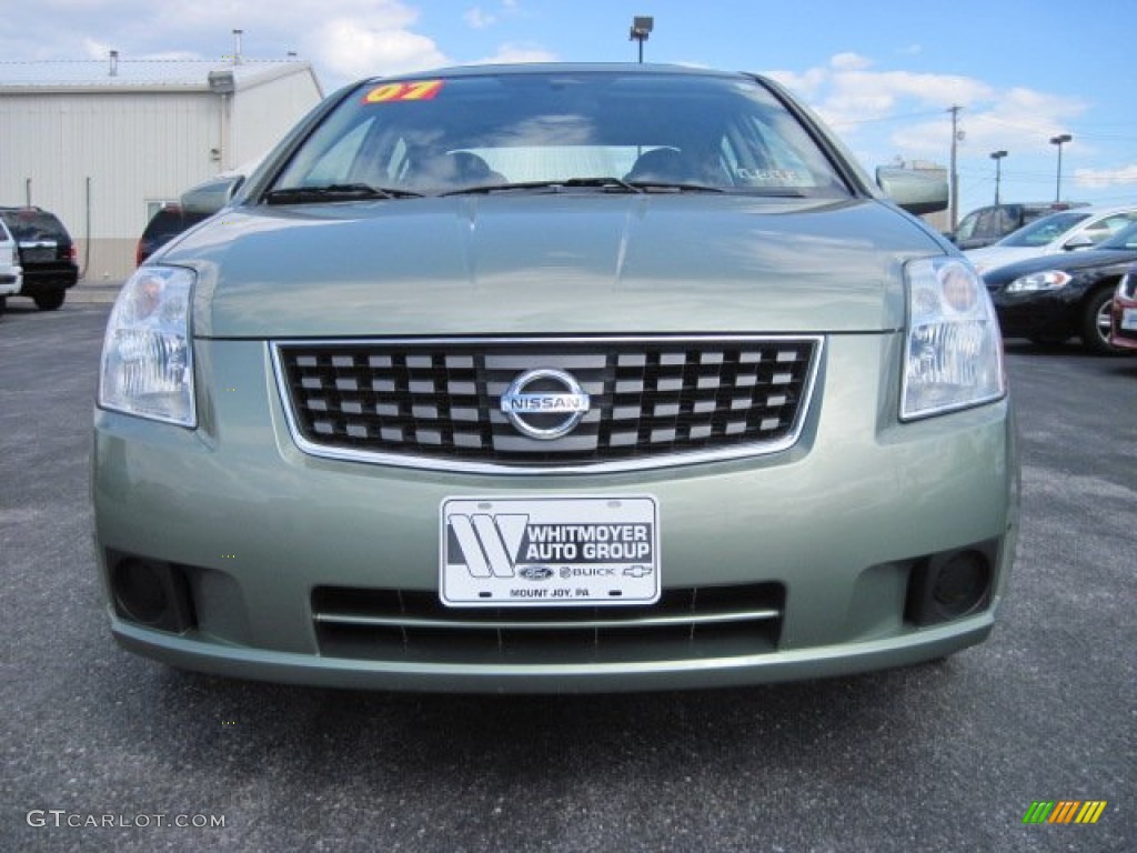 2007 Sentra 2.0 S - Metallic Jade / Beige photo #6