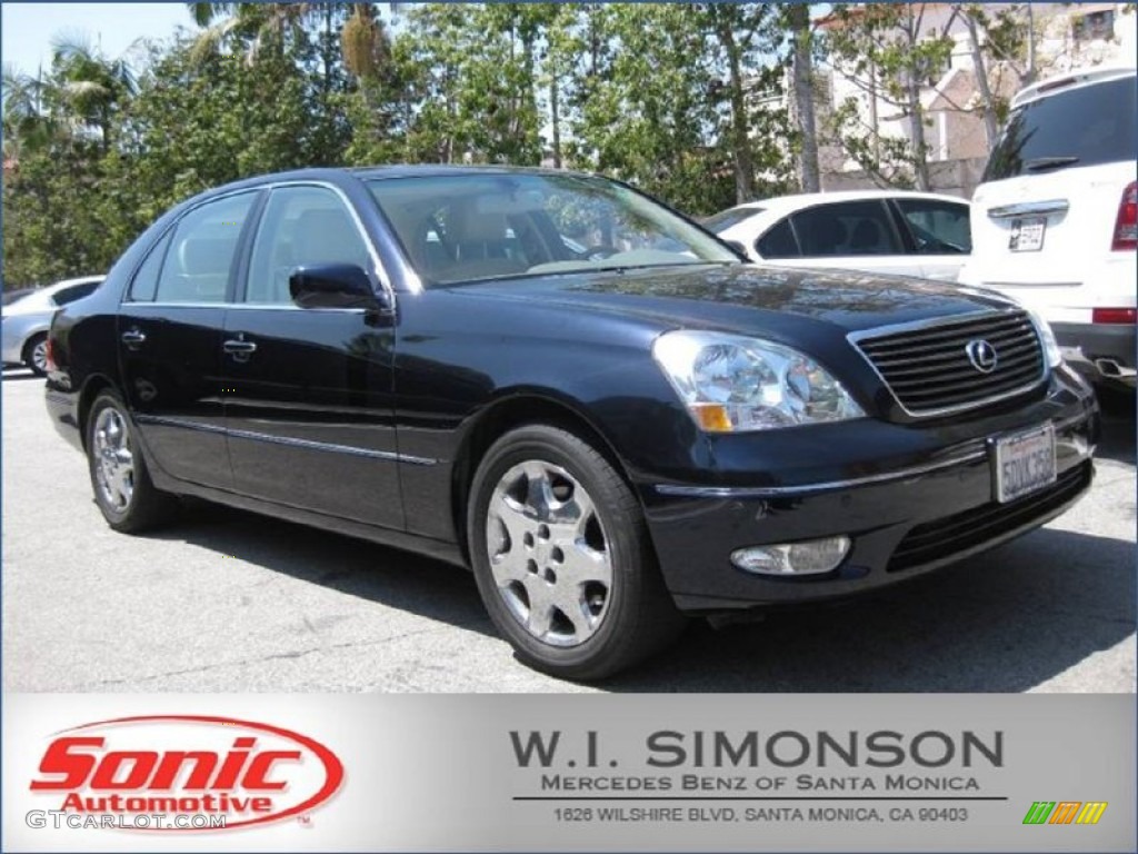 2003 LS 430 Sedan - Blue Onyx Pearl / Ecru photo #1