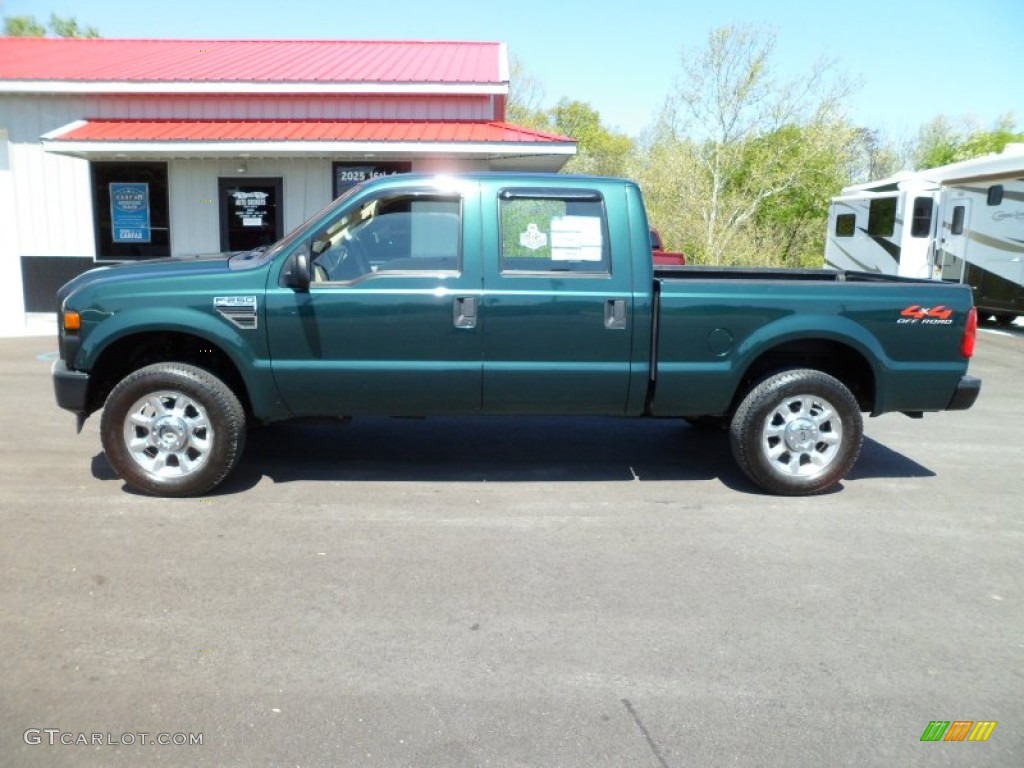 Forest Green Metallic 2008 Ford F250 Super Duty XL Crew Cab 4x4 Exterior Photo #63560768