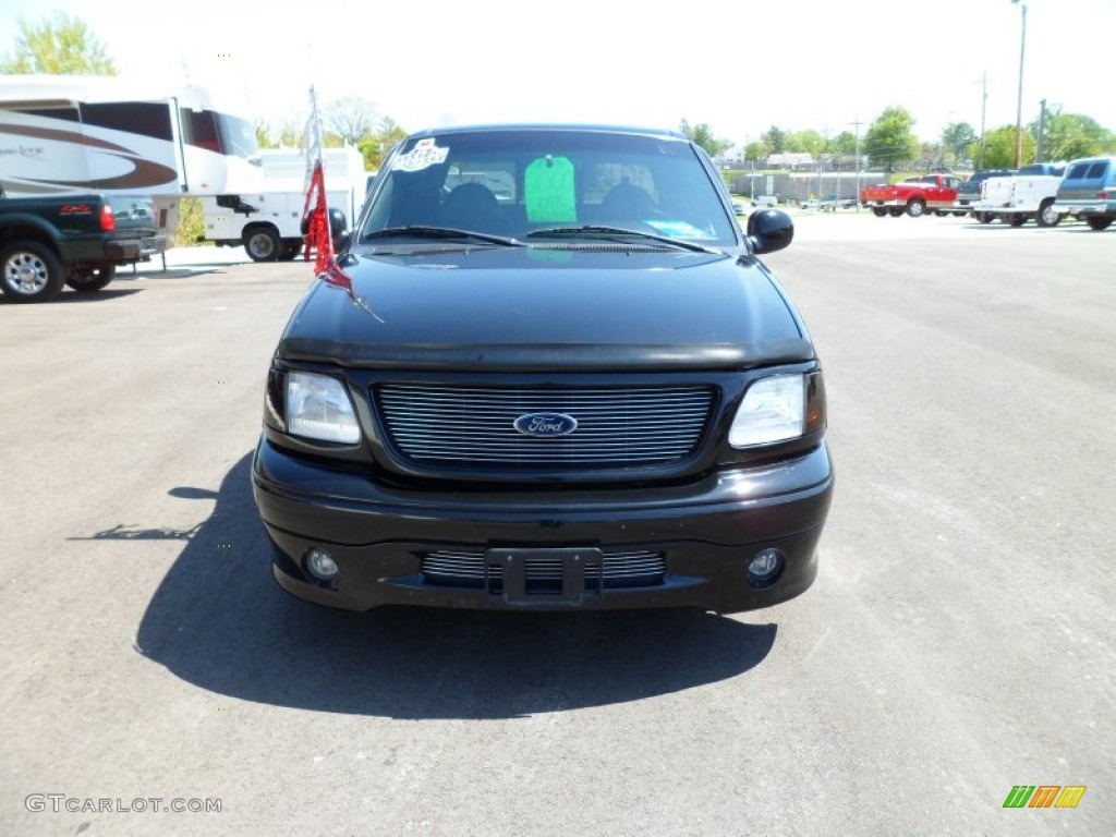 2000 F150 Harley Davidson Extended Cab - Black / Dark Graphite photo #3