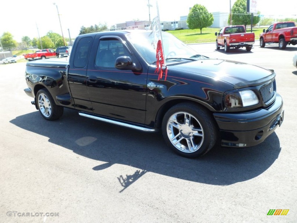 Black 2000 Ford F150 Harley Davidson Extended Cab Exterior Photo #63561134
