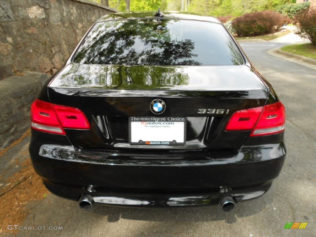 2010 3 Series 335i Coupe - Jet Black / Black photo #6