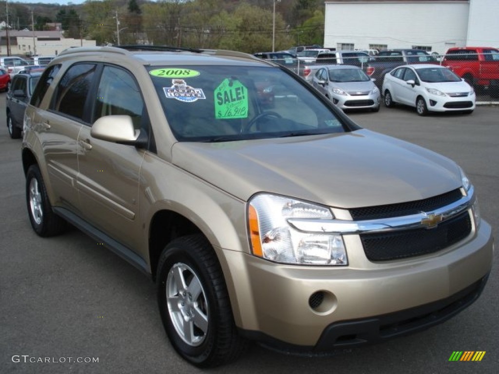 2008 Equinox LT AWD - Sandstone Metallic / Light Cashmere photo #1